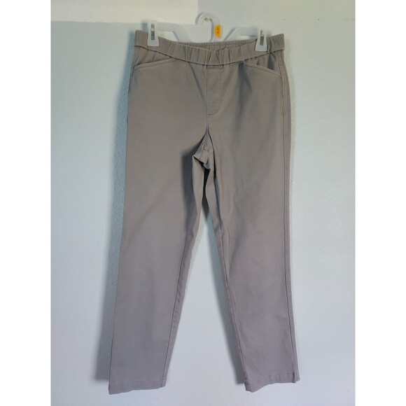 Lands End Womens Slim Leg Stretch Pull On Pants Size 4 Lot Of 2 Black - Gray - Picture 4 of 7